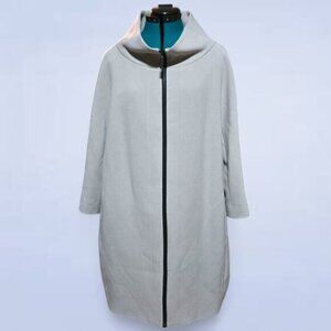 Nikki Jones Stone Taupe Drape Jacket with Pockets - Size‎ Large